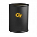 Collegiate Logo Oval Metal Fire Retardant 13 Qt. Wastebasket - Georgia Tech